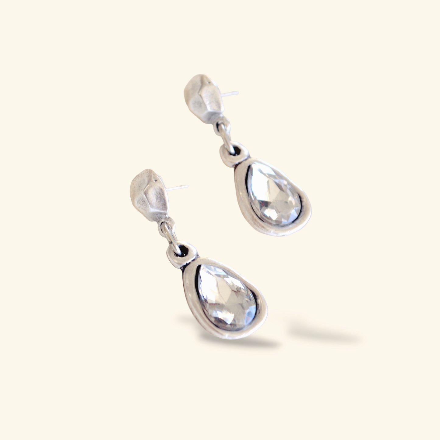 Mia Earrings - Crystal Clear