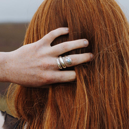 Nikita Ring - Blue Crystal