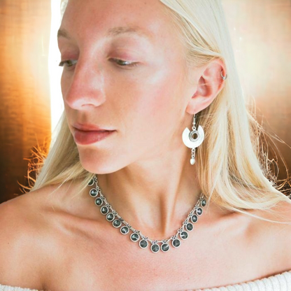 Aqua Necklace - Charcoal Grey