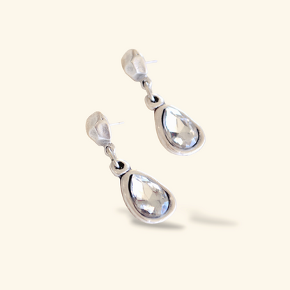 Mia Earrings - Crystal Clear