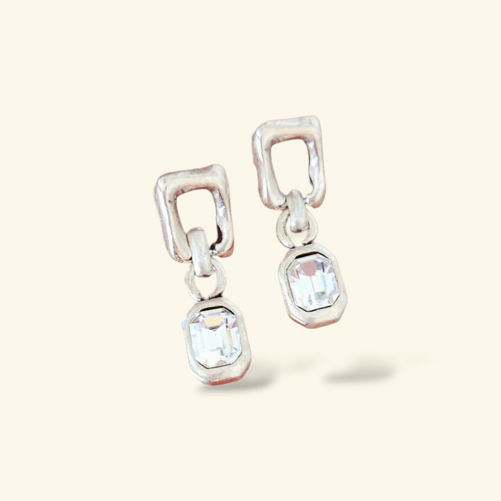 Andie Earrings Clear Crystal