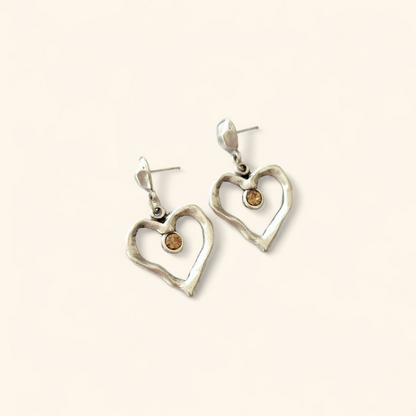 Lori Earrings - Crystal Champayne