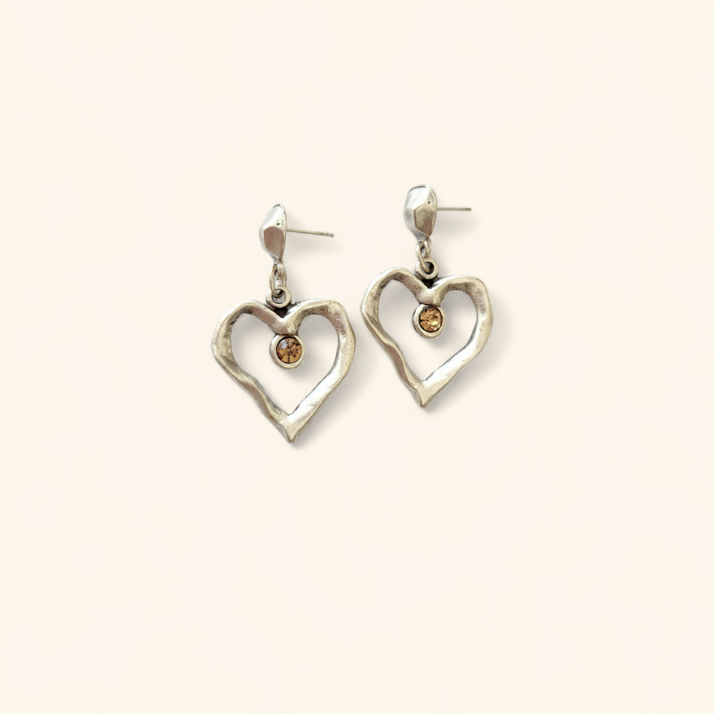 Lori Earrings - Crystal Champayne