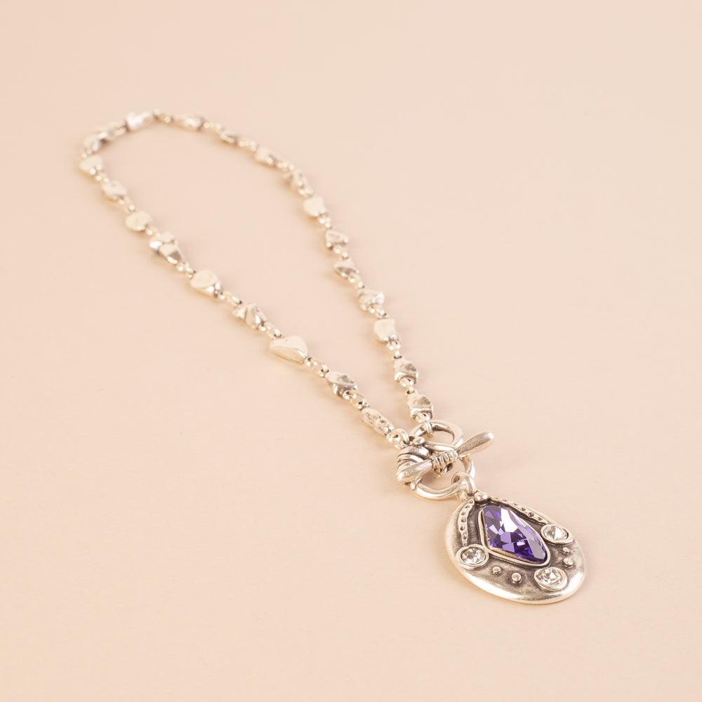 Violet Crystal Necklace